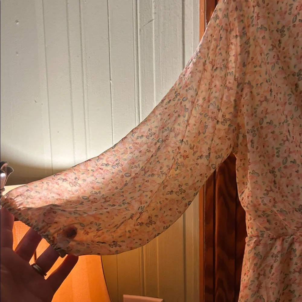 Floral Wrap-Front Mini Dress - Picture 4 of 12